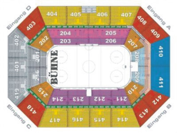 Sitzplan Sap Arena